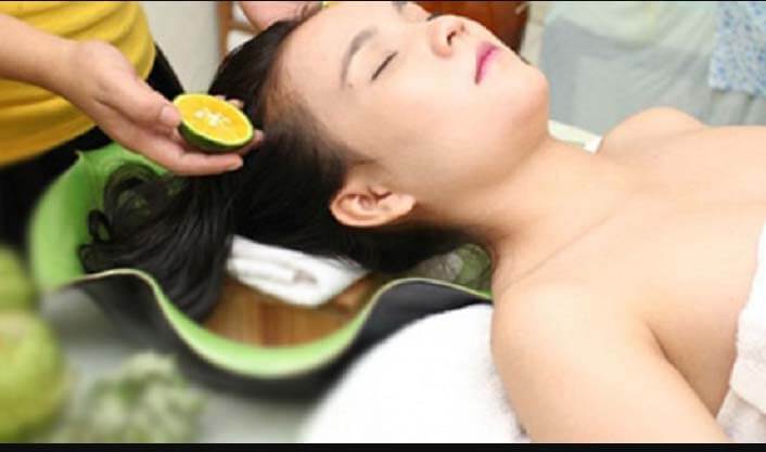 trị bệnh nấm da đầu bằng chanh